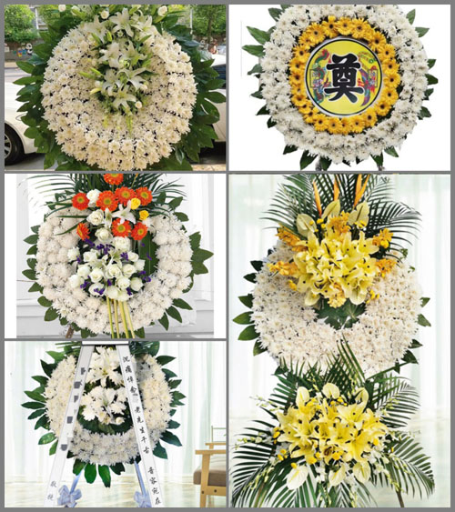 山东济宁兖州区大安镇安庙村花圈速递